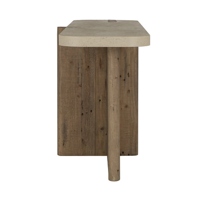 Dillon Rectangle Console Table - Natural/Antique White