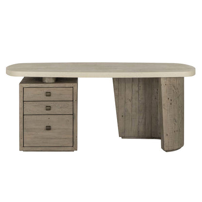 Angus Desk - Antique White/Distressed Gray