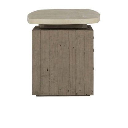 Angus Desk - Antique White/Distressed Gray