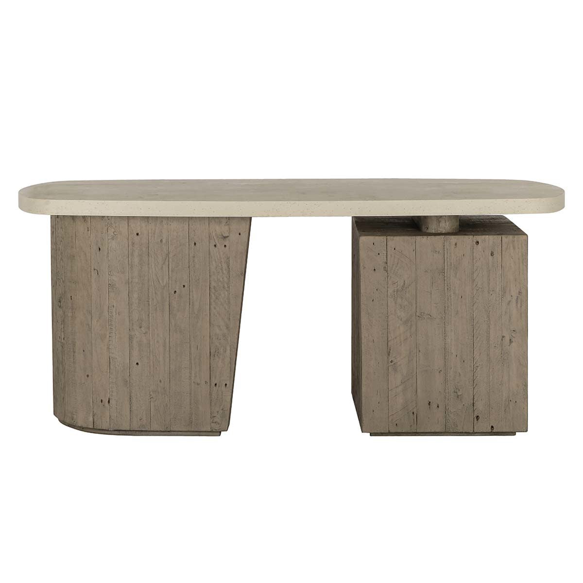 Angus Desk - Antique White/Distressed Gray
