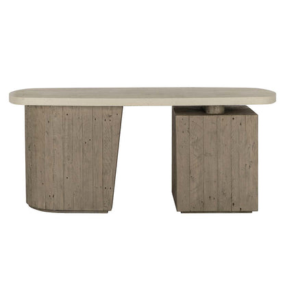 Angus Desk - Antique White/Distressed Gray