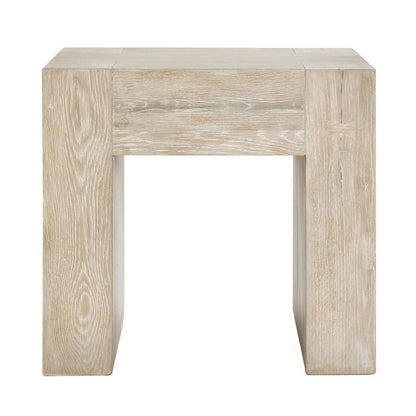 Bristol Square End Table - Aged Cream
