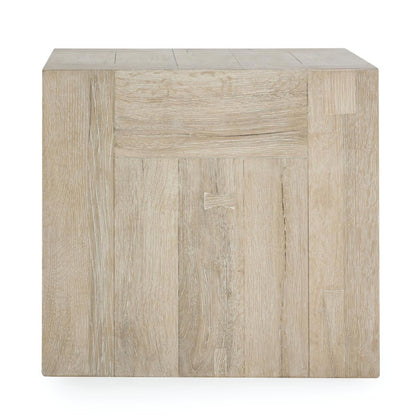 Bristol Square End Table - Aged Cream