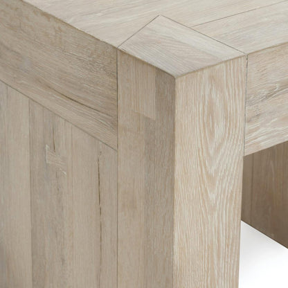 Bristol Square End Table - Aged Cream