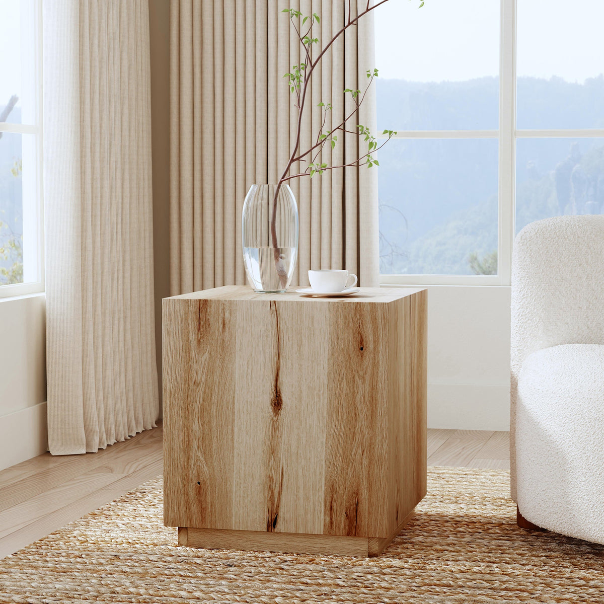 Layne Square End Table - True Natural