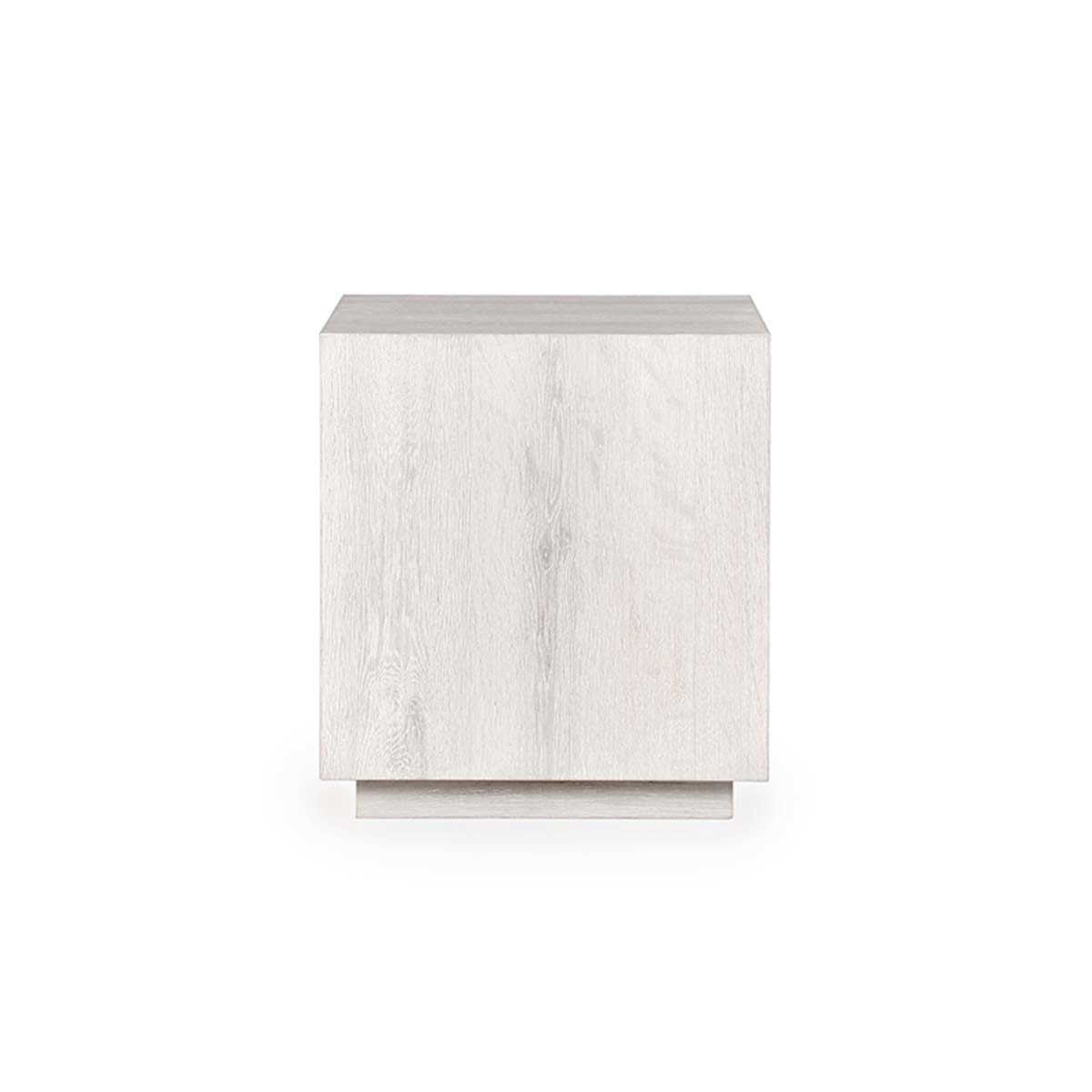 Layne Square End Table - Milk White