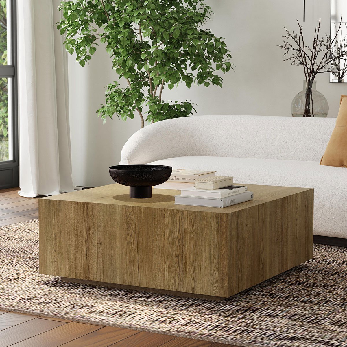 Layne Square Coffee Table w/Casters