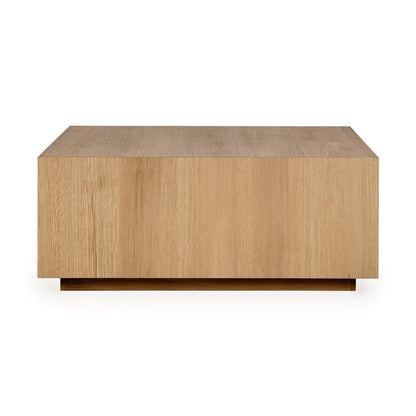 Layne Square Coffee Table w Casters - True Natural