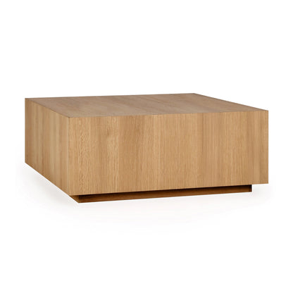 Layne Square Coffee Table w Casters - True Natural
