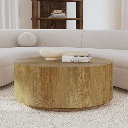 Layne Round Coffee Table w/Casters