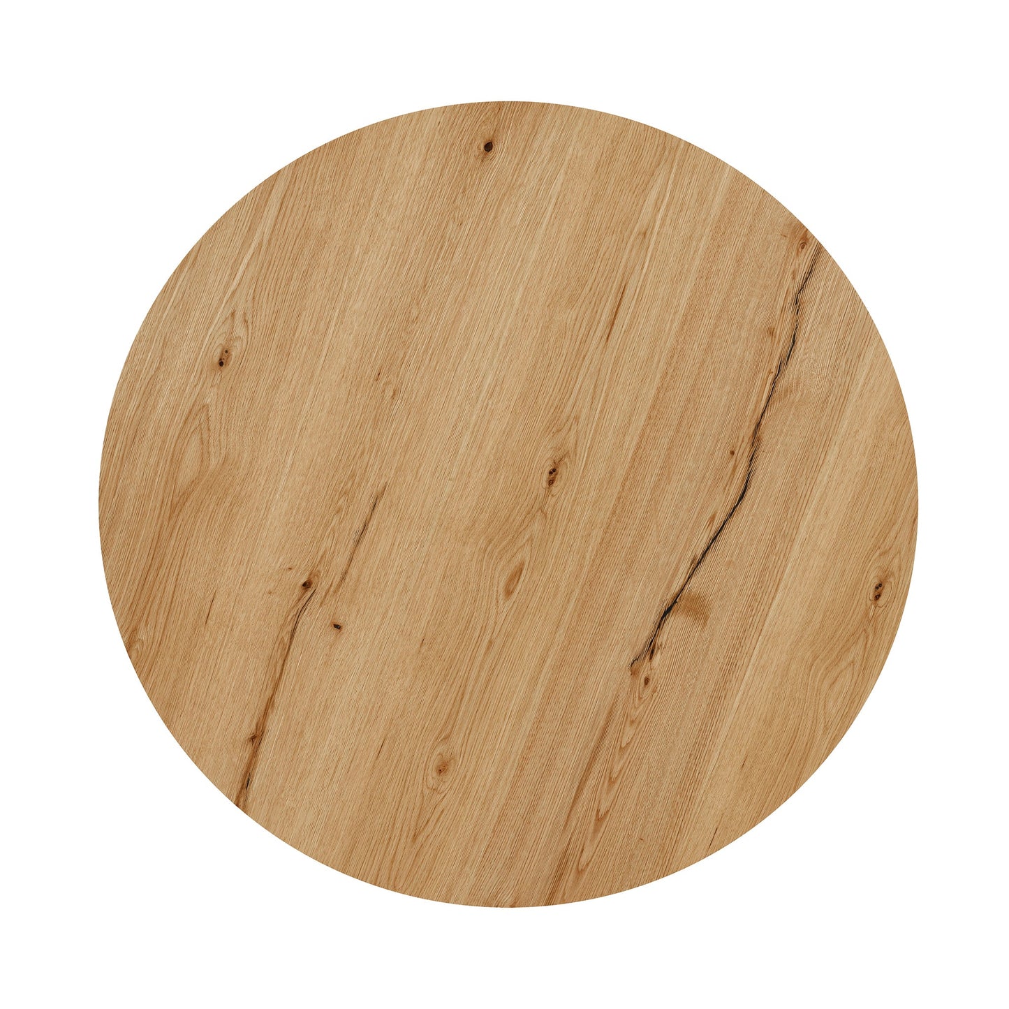 Layne Round Coffee Table with Casters - True Natural
