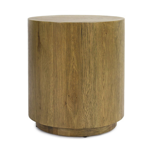 Layne Round End Table - Light Brown