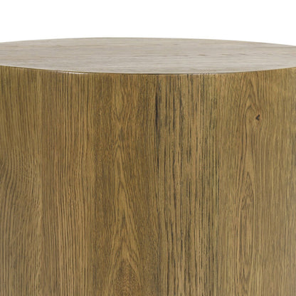 Layne Round End Table - Light Brown