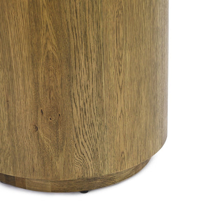 Layne Round End Table - Light Brown
