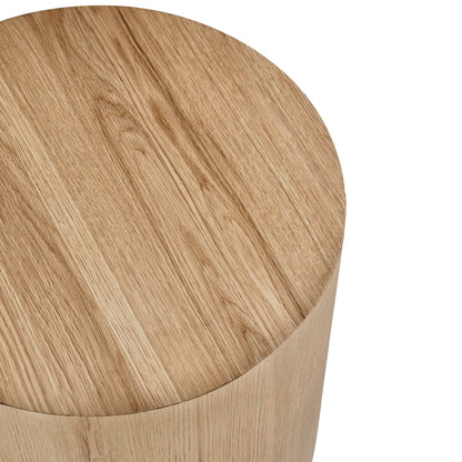 Layne Round End Table - True Natural