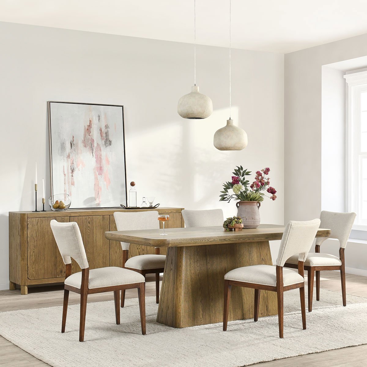 Orlando 71" Rectangle Dining Table - Light Brown