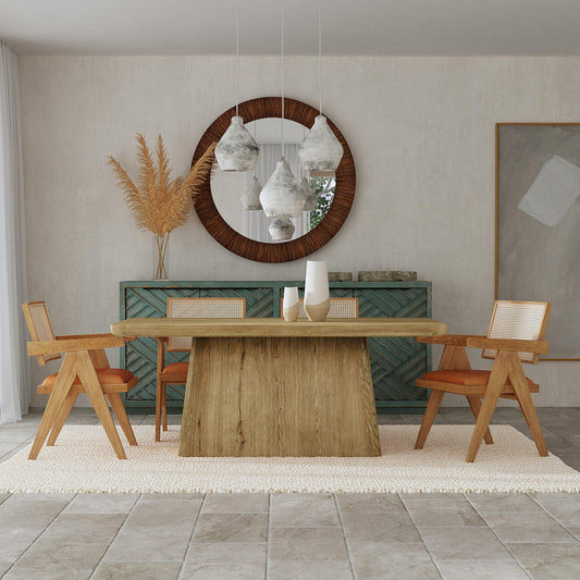 Orlando 71" Rectangle Dining Table - Light Brown