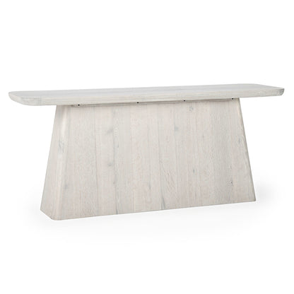 Orlando Rectangle Console Table - Milk White