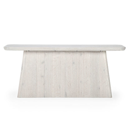 Orlando Rectangle Console Table - Milk White