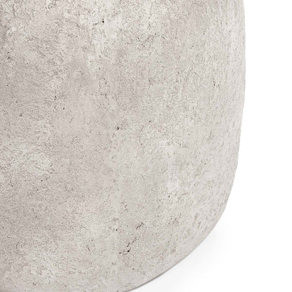 Britney Outdoor Round End Table - Light Gray