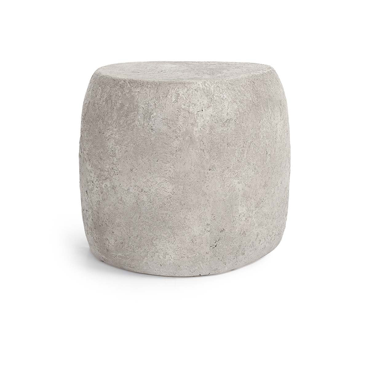 Britney Outdoor Round End Table - Light Gray