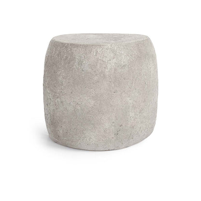 Britney Outdoor Round End Table - Light Gray