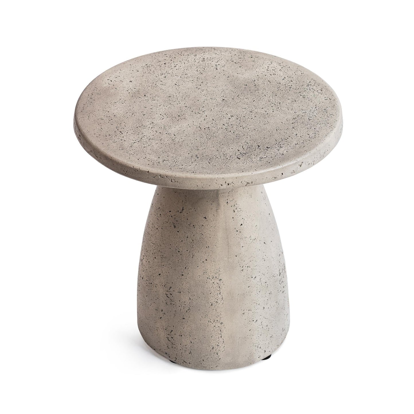 Collins Outdoor Round Accent Table - Light Gray