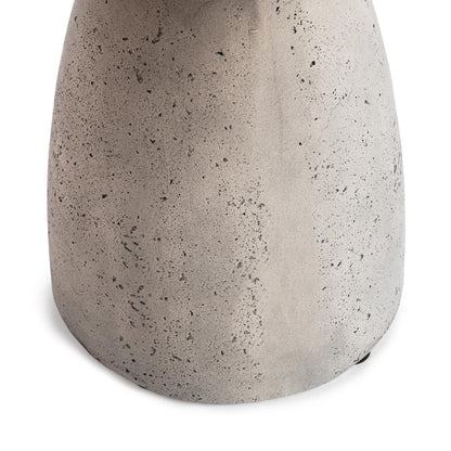 Collins Outdoor Round Accent Table - Light Gray