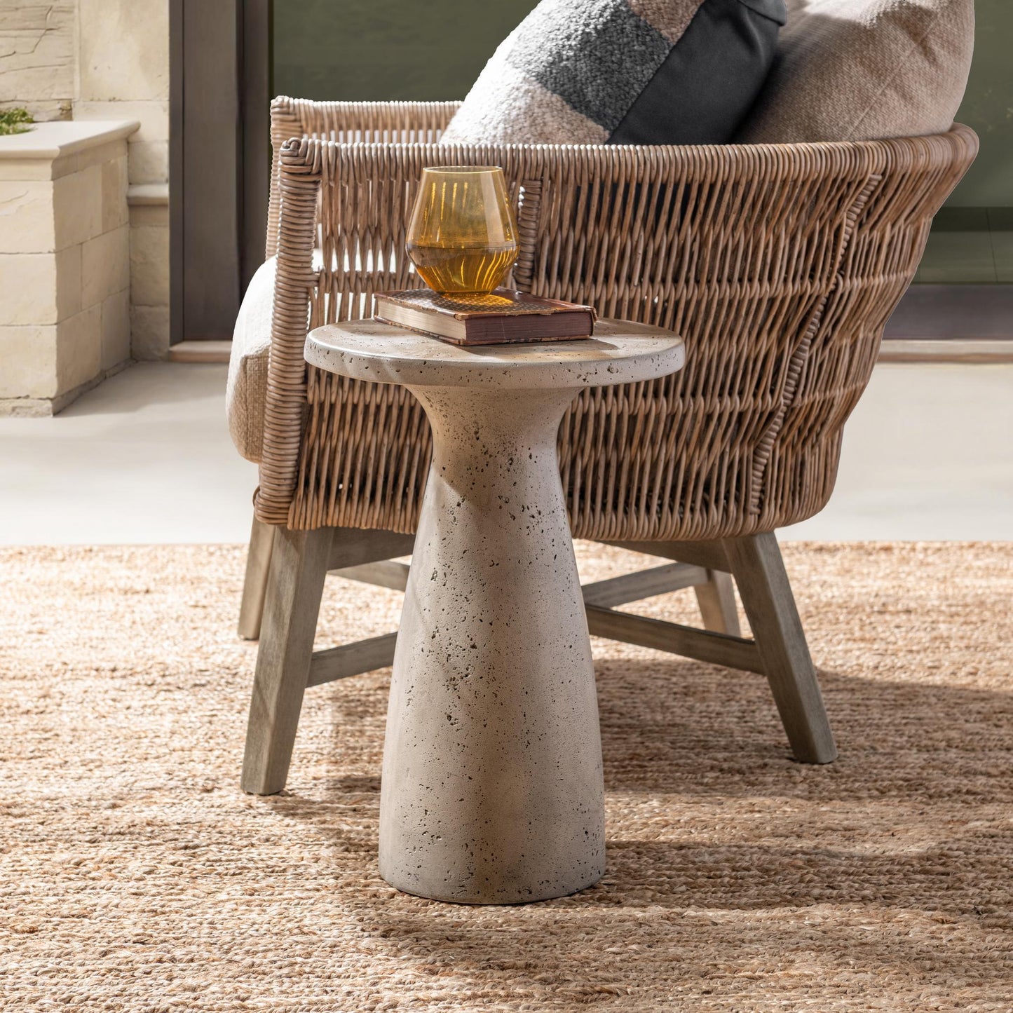 Collins 19" Accent Table - Light Gray