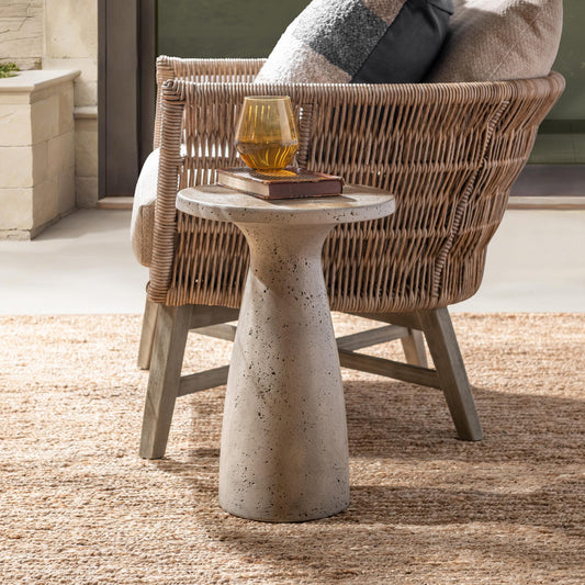 Collins 19" Accent Table - Light Gray