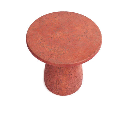 Collins Outdoor Round Accent Table - Rust
