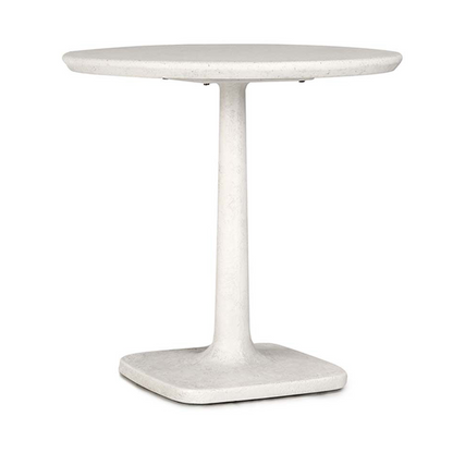 Paulina Outdoor Round Bistro Table - White