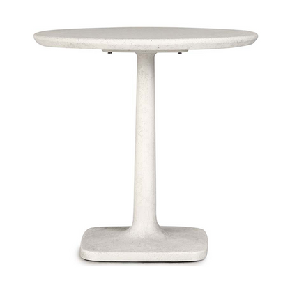 Paulina Outdoor Round Bistro Table - White