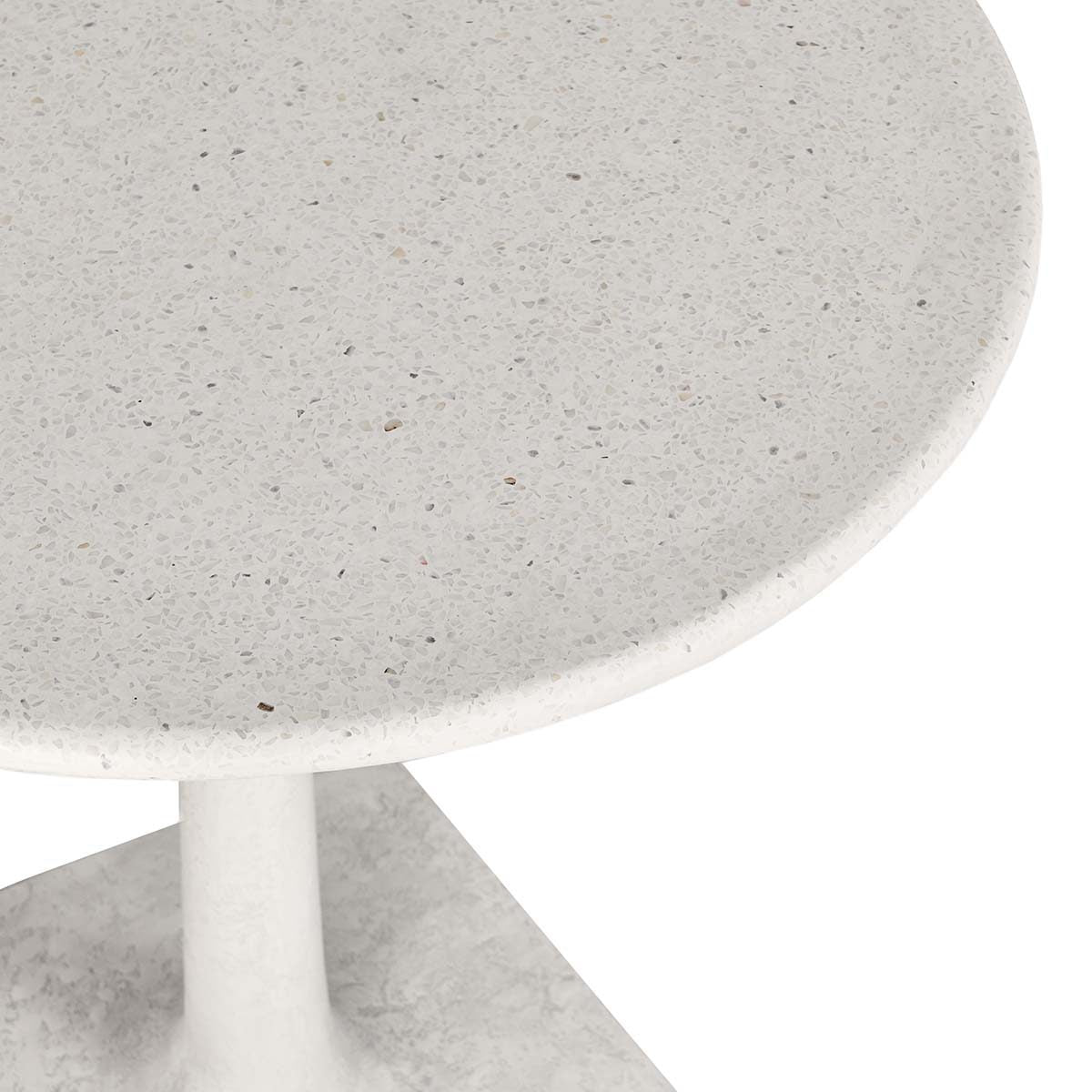 Paulina Outdoor Round Bistro Table - White