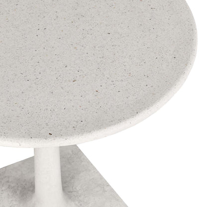 Paulina Outdoor Round Bistro Table - White