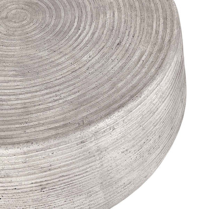 Nellie Outdoor Round Coffee Table - Light Gray