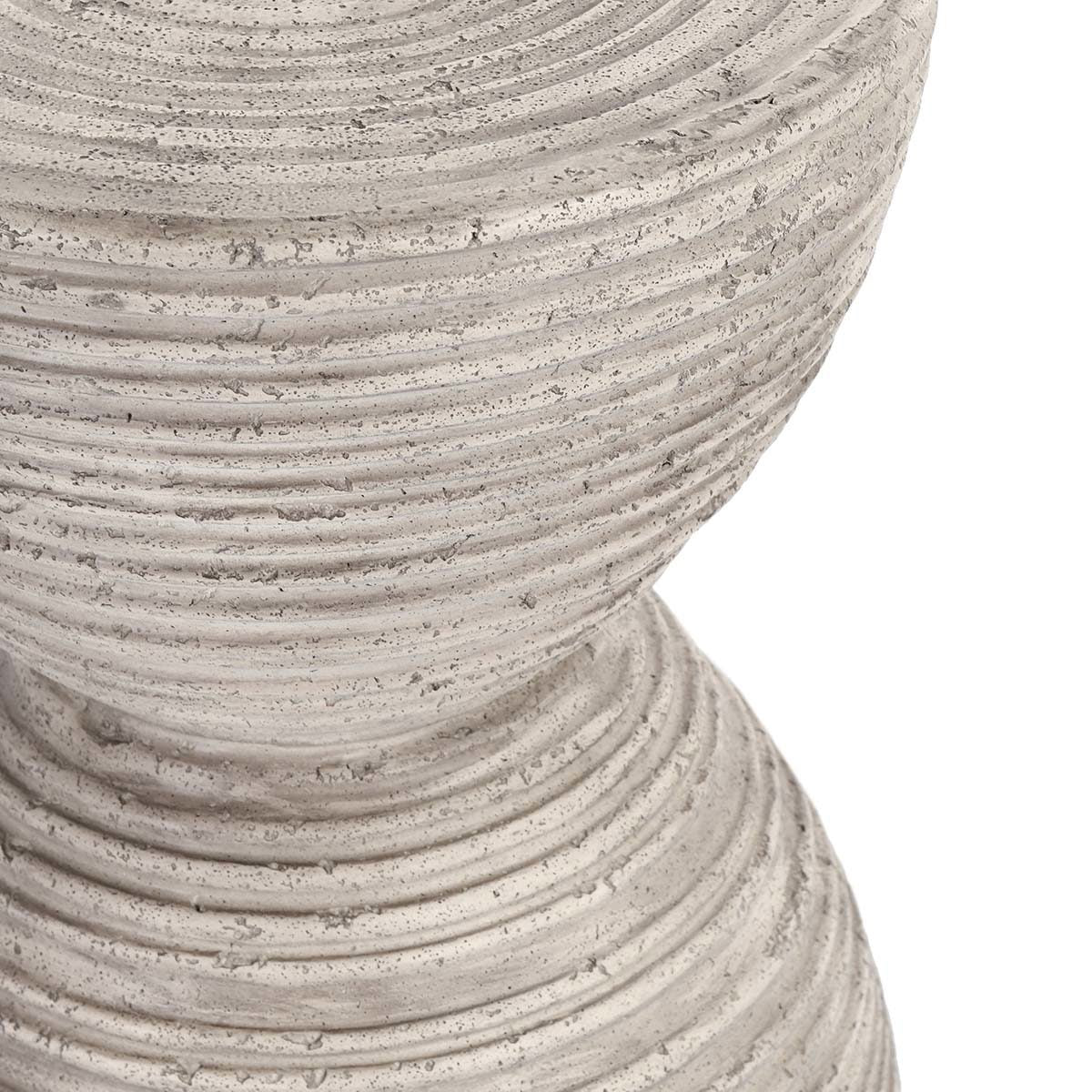 Corey Outdoor Round Accent Table - Light Gray