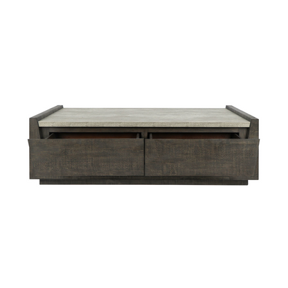 Tori Rectangle Coffee Table - Antique Gray