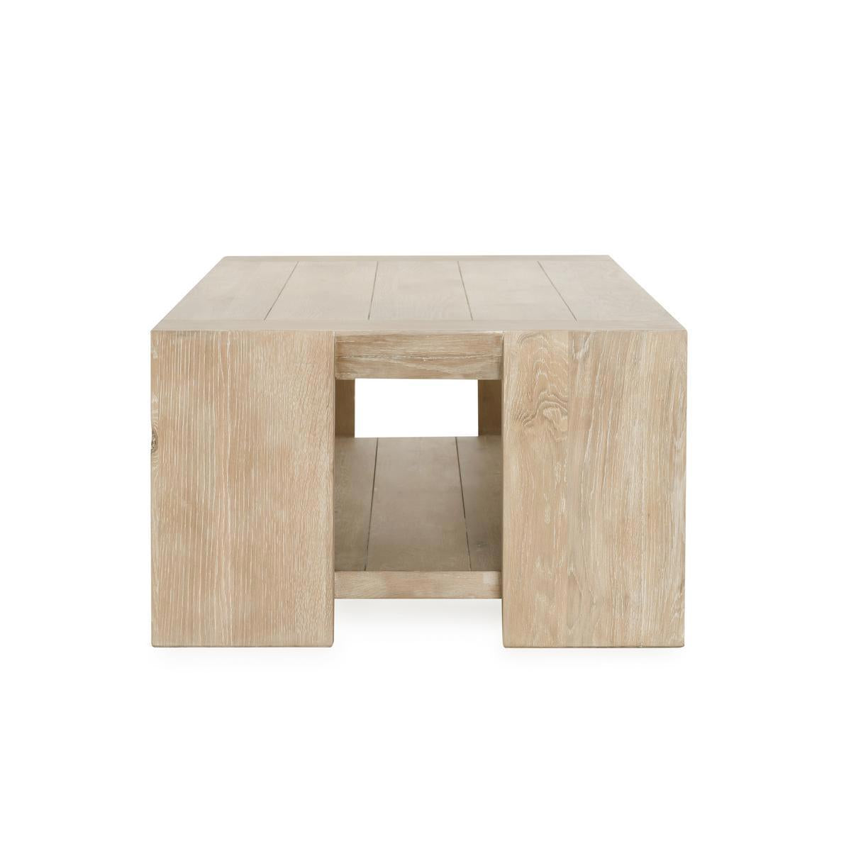 Troy Rectangle Coffee Table - Aged Cream