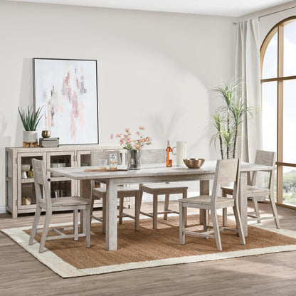 Driftwood 71"-94" Extendable Dining Table Antique Ivory