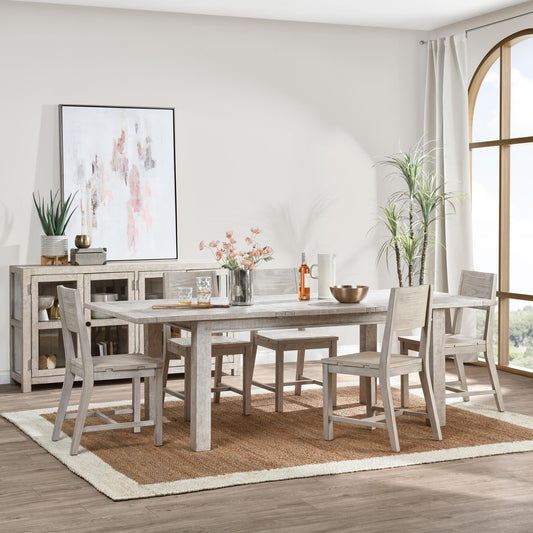 Driftwood 71"-94" Extendable Dining Table Antique Ivory