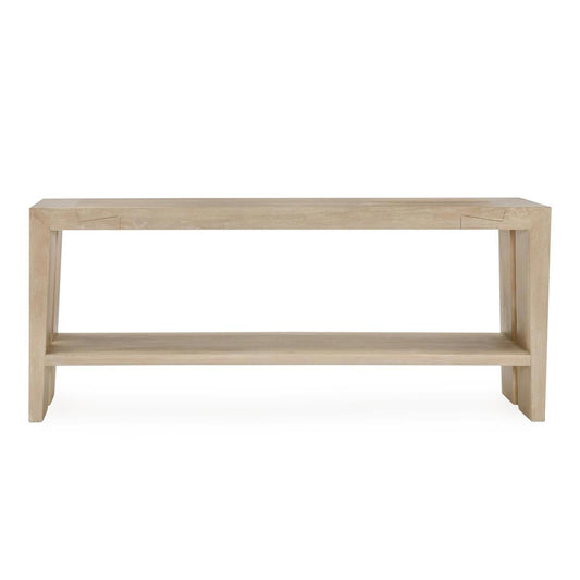 Troy Rectangle Console Table - Aged Cream