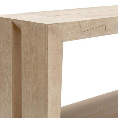 Troy Rectangle Console Table - Aged Cream