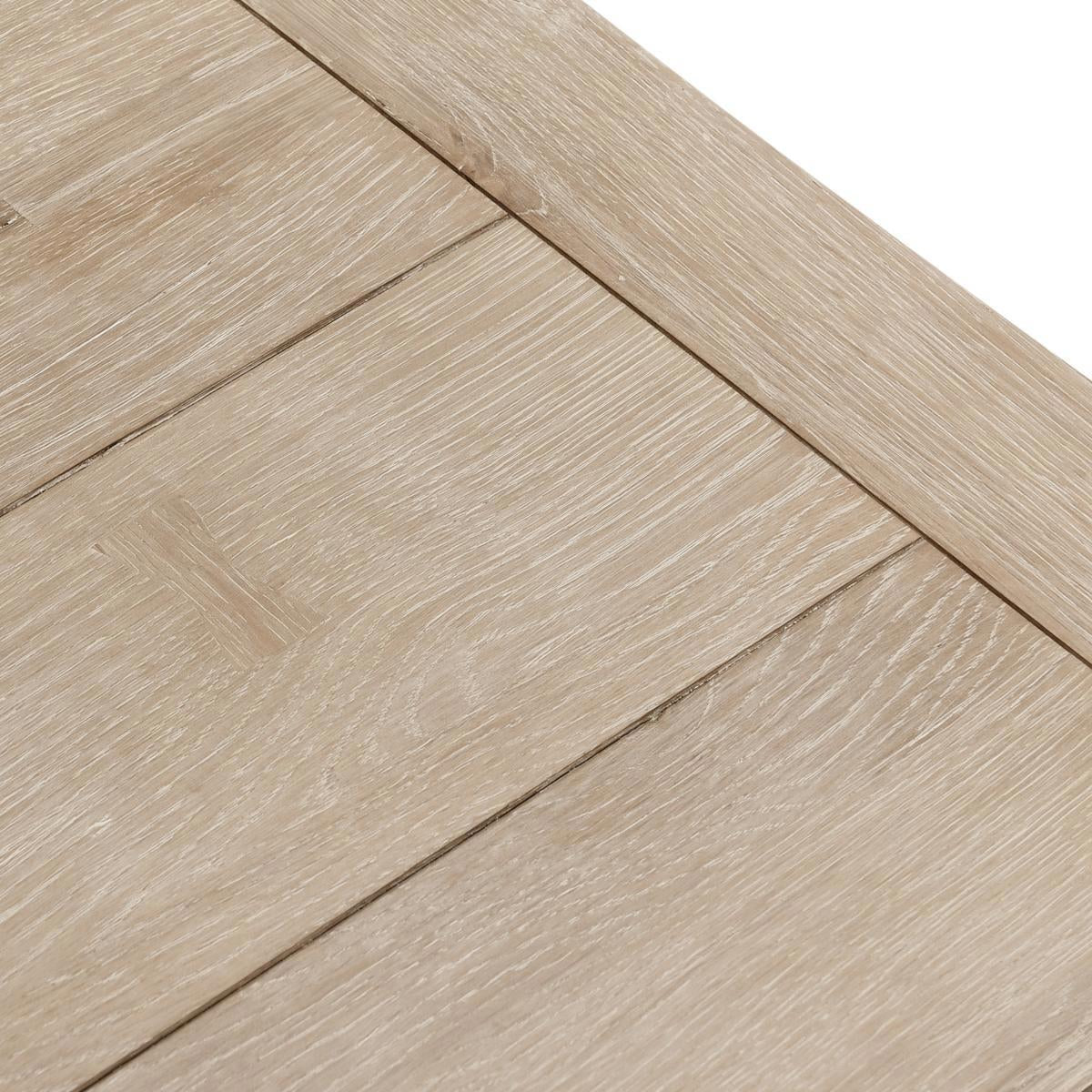 Troy Square End Table - Aged Cream