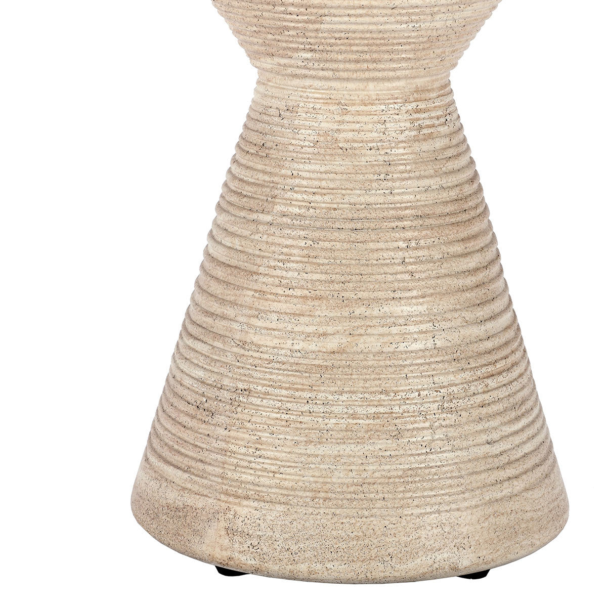 Fern Outdoor Round Accent Table - Beige