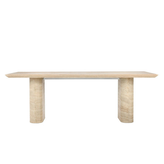 Aiden Outdoor Rectangle Dining Table - Beige