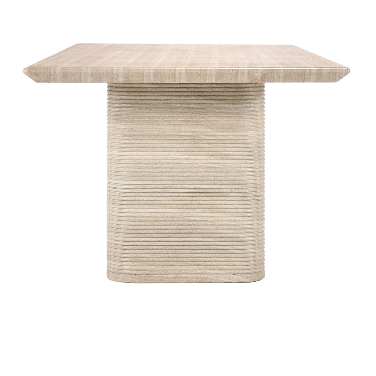 Aiden Outdoor Rectangle Dining Table - Beige