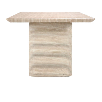 Aiden Outdoor Rectangle Dining Table - Beige
