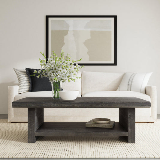 Larson Rectangle Coffee Table - Carbon Black