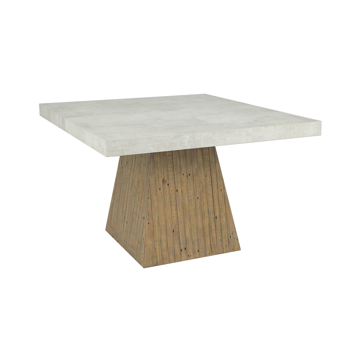 Ridley Square Dining Table - Natural/Weathered Chalk